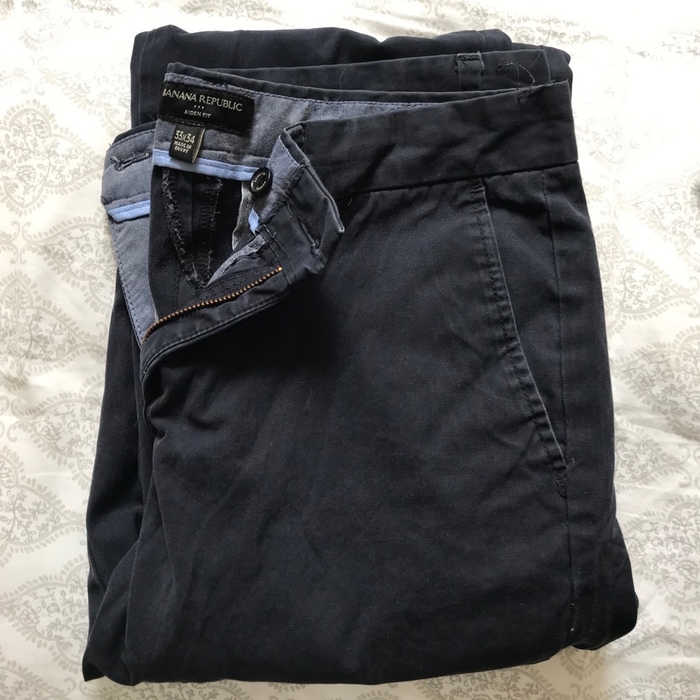 Banana republic navy men’s chino pant